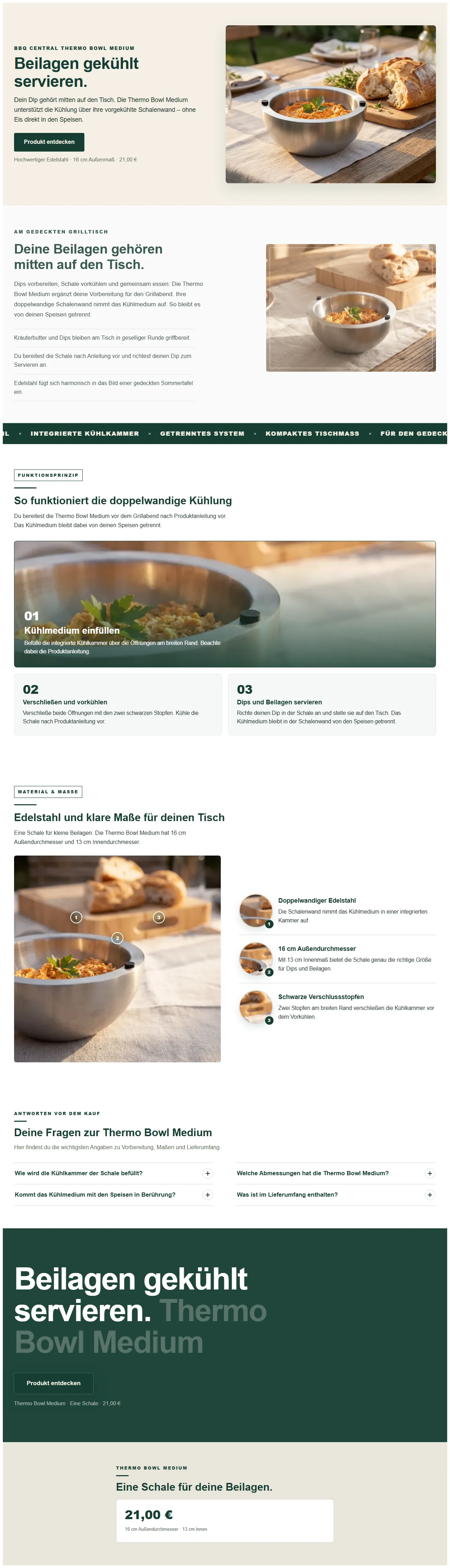 Landingpage für Thermo Bowls