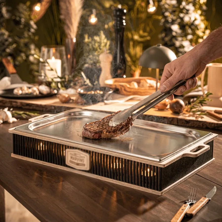 Hotty-BBQ-Produktbild im Einsatz aus einer generierten Bildserie