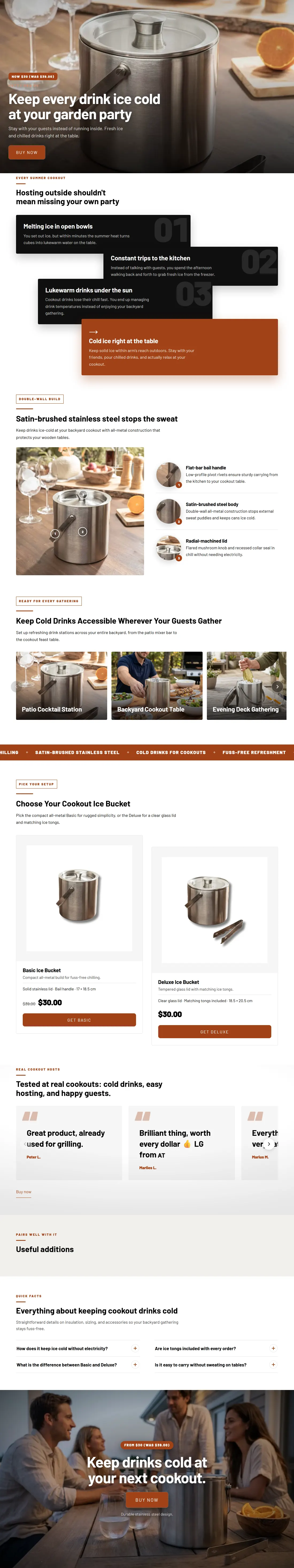 Proof section of a Hotty BBQ landing page created in Mantral Landing Page Studio